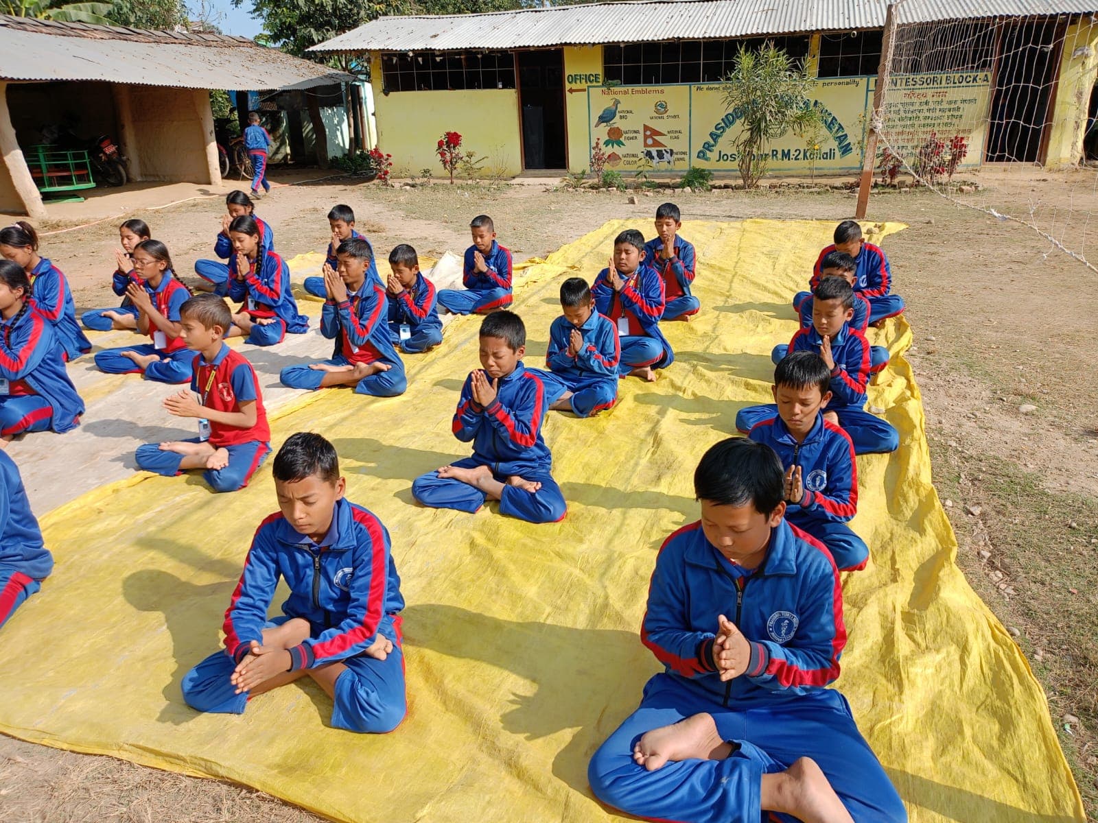 Yoga session